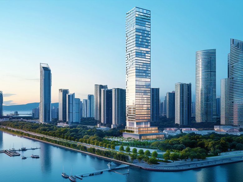 Connected city buildings